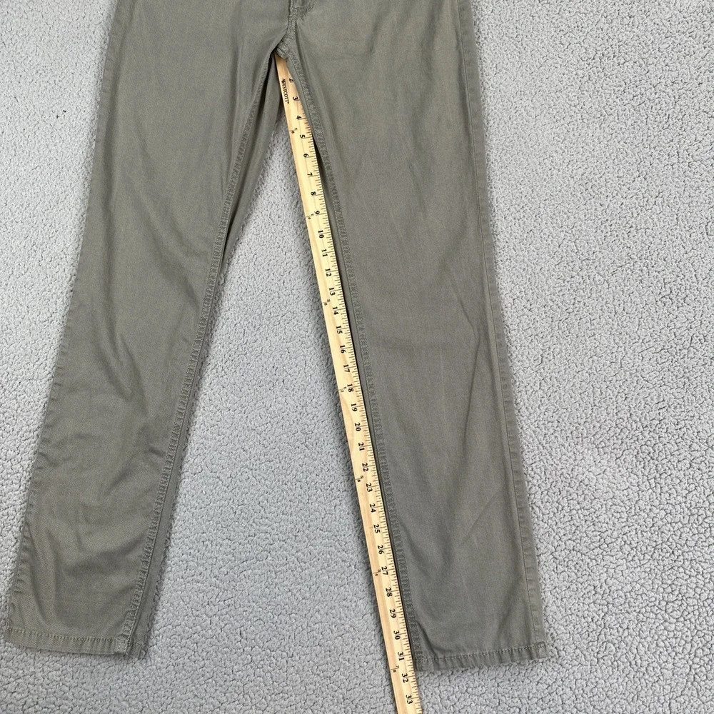 Brax Cooper Fancy Pants Men 30x32 Olive Green Regular‎ Fit Slim Stretch Chinos